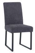 Bronx Dark Grey Fabric Dining Chair