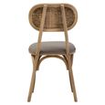 Cebu Dining Chair - Grey Wash - Padded - Elm Wood