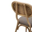 Cebu Dining Chair - Grey Wash - Padded - Elm Wood