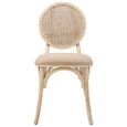 Cebu Dining Chair - White Wash - Padded - Elm Wood