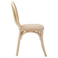 Cebu Dining Chair - White Wash - Padded - Elm Wood