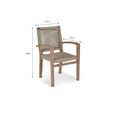 Chilford Outdoor Solid Wood Carver Dining Chairs Set of 2