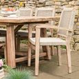Chilford Outdoor Solid Wood Carver Dining Chairs Set of 2