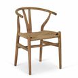 Chilthorne Wishbone Dining Chair Set of 2 Lime Wash