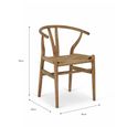 Chilthorne Wishbone Dining Chair Set of 2 Lime Wash