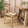 Chilthorne Wishbone Dining Chair Set of 2 Lime Wash