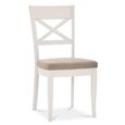 Clearance - 2 x Bentley Designs Montreux Soft Grey X Back Dining Chair - Pebble Grey Fabric - A297