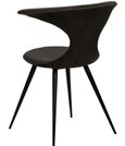 Clearance - 2 x Dan Form Flair Crow Black Fabric Dining Chair - FS353