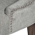 Clearance - 2 x Hill Interiors Silver High Wing Dining Chair with Ring Pull - FS155