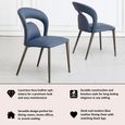 Clearance - Dixie Blue Leather Dining Chair