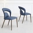 Clearance - Dixie Blue Leather Dining Chair