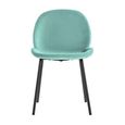 Clearance - Set of 2 Flanagan Mint Velvet Dining Chair - A188