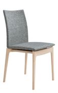Dining Chair - Light Grey Fabric - SM63 - EX Display