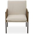 Gilden Dining Armchair - White Fabric