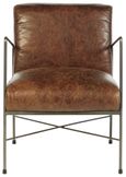 Hoxton Dining Chair - Brown Leather