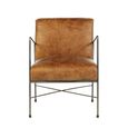 Hoxton Dining Chair - Light Brown Leather