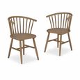 Landrake Curved Back Dining Chair Set of 2 Natural