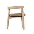 Arena Dining Chair - Natural Acacia Wood - Curved