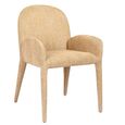 Eska Dining Armchair - Beige Fabric