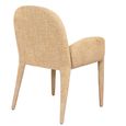 Eska Dining Armchair - Beige Fabric
