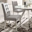 Roma Dining Chair - Mojito Fabric - White