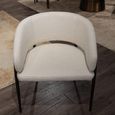 Molly Dining Chair - Curved Fabric - Variation Available