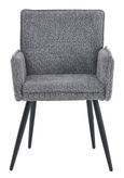 Monza Grey Fabric Dining Armchair