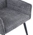 Monza Grey Fabric Dining Armchair
