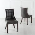 Paris Brown Leather Dining Chair with Brown Legs
