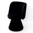 Pimlico Black Fabric Swivel Tub Dining Chair