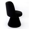 Pimlico Black Fabric Swivel Tub Dining Chair