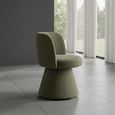 Pimlico Moss Green Fabric Swivel Tub Dining Chair