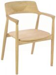 Shoreditch Wooden Dining Cream Armchair