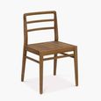 St Mawes Outdoor Dining Chair Set of 2 Natural Reclaimed Teak Wood