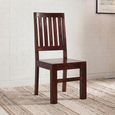 Dakota Dining Chairs - Set of 2 - Slatted Back - Dark Mango Wood