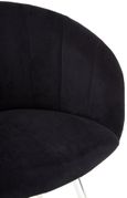 Vogue Dining Chair - Black Velvet Fabric
