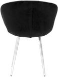Vogue Dining Chair - Black Velvet Fabric