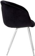 Vogue Dining Chair - Black Velvet Fabric