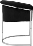 Vogue Dining Chair - Luxe - Black Velvet Fabric