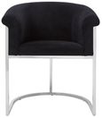 Vogue Dining Chair - Luxe - Black Velvet Fabric