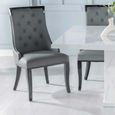 Turin Dining Set - 8 Seater - 140cm - Square - White Marble - Carmela Chairs - Grey Faux Leather