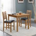 Coxmoor Dining Set - 75cm - 2 Seater - Square - 2 Chairs - Oak
