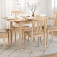 Rufford Dining Set - 2-4 Seater - 80cm-120cm - 4 Chairs - Oak
