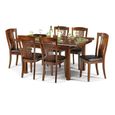 Canterbury Extending Dining Set - 4-6 Seater - 120cm-160cm - 4 Leather Chairs - Mahogany