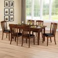 Canterbury Extending Dining Set - 4-6 Seater - 120cm-160cm - 4 Leather Chairs - Mahogany