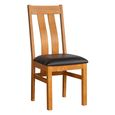 Somer Extending Dining Set - 4-6 Seater - 120cm-153cm - Oak - 4 Arizona Slatted Back Dining Chair