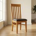 Somer Extending Dining Set - 4-6 Seater - 120cm-153cm - Oak - 4 Toulouse Slatted Back Dining Chair