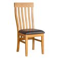 Somer Extending Dining Set - 4-6 Seater - 120cm-153cm - Oak - 4 Toulouse Slatted Back Dining Chair