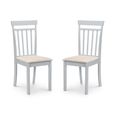 Coast Drop Leaf Dining Set - 2-4 Seater - 55cm - 4 Chairs - Grey