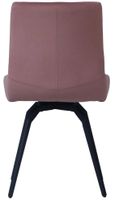 Vernal Extending Dining Set - 6-8 Seater - 160cm-240cm - Grey Sintered Stone - 6 Malcom Pink Fabric Swivel Chair